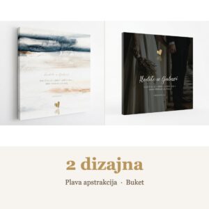 Citat na platnu “Hodite u ljubavi kao što je i Krist ljubio vas i sebe predao za nas." Efežanima 5, 2 – 2 dizajna: Plava apstrakcija, Buket