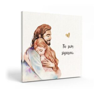 Angellum citat na platnu – “Tu sam sigurna.” #0345